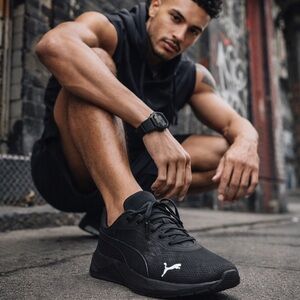 Puma Disperse SoftFoam+ Running Sneakers Men’s 9.5 Black New